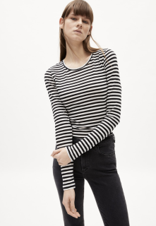 Longsleeve Enriccaa Stripes black-off white