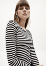 Longsleeve Enriccaa Stripes black-off white