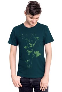 Bio-&Fairtrade-Männershirt Lovely Unkraut dunkelgrün XL
