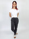 Sweatpants Unisex with Cuff and Zip Pocket charcoal