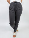 Sweatpants Unisex with Cuff and Zip Pocket charcoal