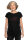 Frauenshirt Kenia Fair Trade Raglan Punkrock schwarz