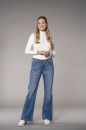 Filly Boot Cut High Waist Jeans, summerblue 34