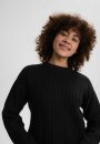 Strukturierter Strickpullover ISHANI schwarz