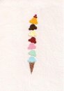 Postkarte Yummy Ice Cream