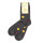 Damensocke Vollfrottee catrame-brombeer-safran 45-46