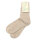 Stricksocke 100% Schurwolle öko-hellbraun