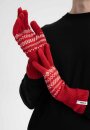 Strickhandschuhe RISHI rot gemustert vegan