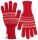 Strickhandschuhe RISHI rot gemustert vegan