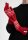 Strickhandschuhe RISHI rot gemustert vegan
