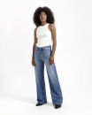 Harper Loose Fit High Waist Flare rosebowl blue