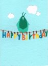 Klappkarte Birthday Bird