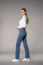 Nova Straight Jeans Medium Waist fashion blue