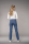 Nova Straight Jeans Medium Waist fashion blue