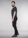 Finn Kordhose Slim Fit Mid Waist black