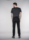 Finn Kordhose Slim Fit Mid Waist black