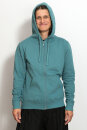 Frauen-Zip-Hoody aus fair gehandelter Biobaumwolle teal
