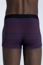 Herren Trunkshorts tibetrot-navy geometrisch