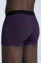 Herren Trunkshorts tibetrot-navy geometrisch