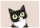 Postkarte Staring Cat