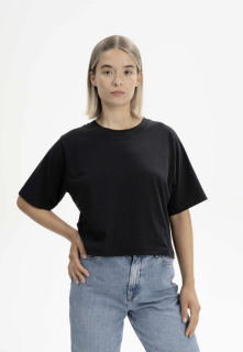 Cropped T-Shirt DESNA schwarz