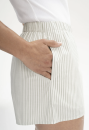 Pyjama Shorts VANIKA thymian-naturweiß gestreift