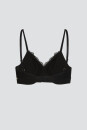 Soft Bra bügellos mit Spitze schwarz