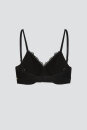 Soft Bra bügellos mit Spitze schwarz