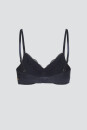Soft Bra bügellos mit Spitze marine-melange