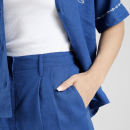 Leinen-Shorts Djupvik Linen limoges blue