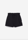 Vaanna Shorts aus Viskose-Leinen-Mix schwarz