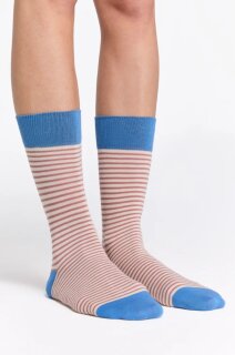 Strümpfe aquamarin-verblühte rose-natur 39/42