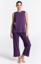 Wide Leg Tencel-Hose weinbeere