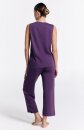Wide Leg Tencel-Hose weinbeere
