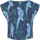 Boxy Bluse, parrots-spurce