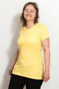 Frauen Fit T-Shirt dusty yellow