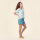 Shorty Pyjama Set Miriam bleu