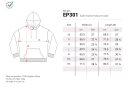 EP Unisex Hoodie stone washed denim