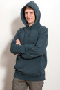 EP Unisex Hoodie stone washed denim S