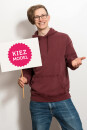 EP Unisex Hoodie stone washed burgundy
