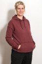 EP Unisex Hoodie stone washed burgundy