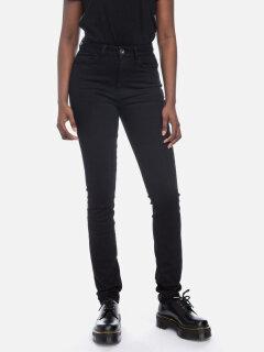 Fufu Skinny Jeans High Waist black