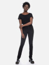 Fufu Skinny Jeans High Waist black