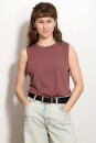 Hochgeschlossenes Frauen Tank Top Tencel nocturne