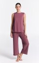 Hochgeschlossenes Frauen Tank Top Tencel nocturne