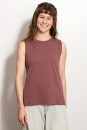 Hochgeschlossenes Frauen Tank Top Tencel nocturne M