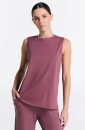 Hochgeschlossenes Frauen Tank Top Tencel nocturne M