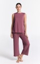 Hochgeschlossenes Frauen Tank Top Tencel nocturne M