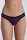 Damenslip mit Spitze tibetrot-navy-geometrisches Muster