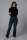 Lara Straight Leg Low Waist Jeans fashion blue